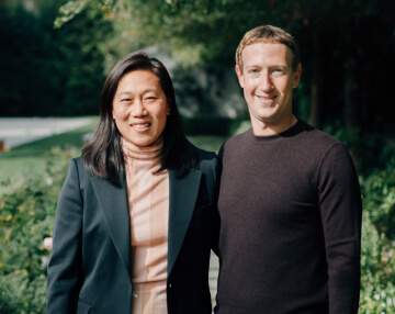Photo of Priscilla Chan and Mark Zuckerberg