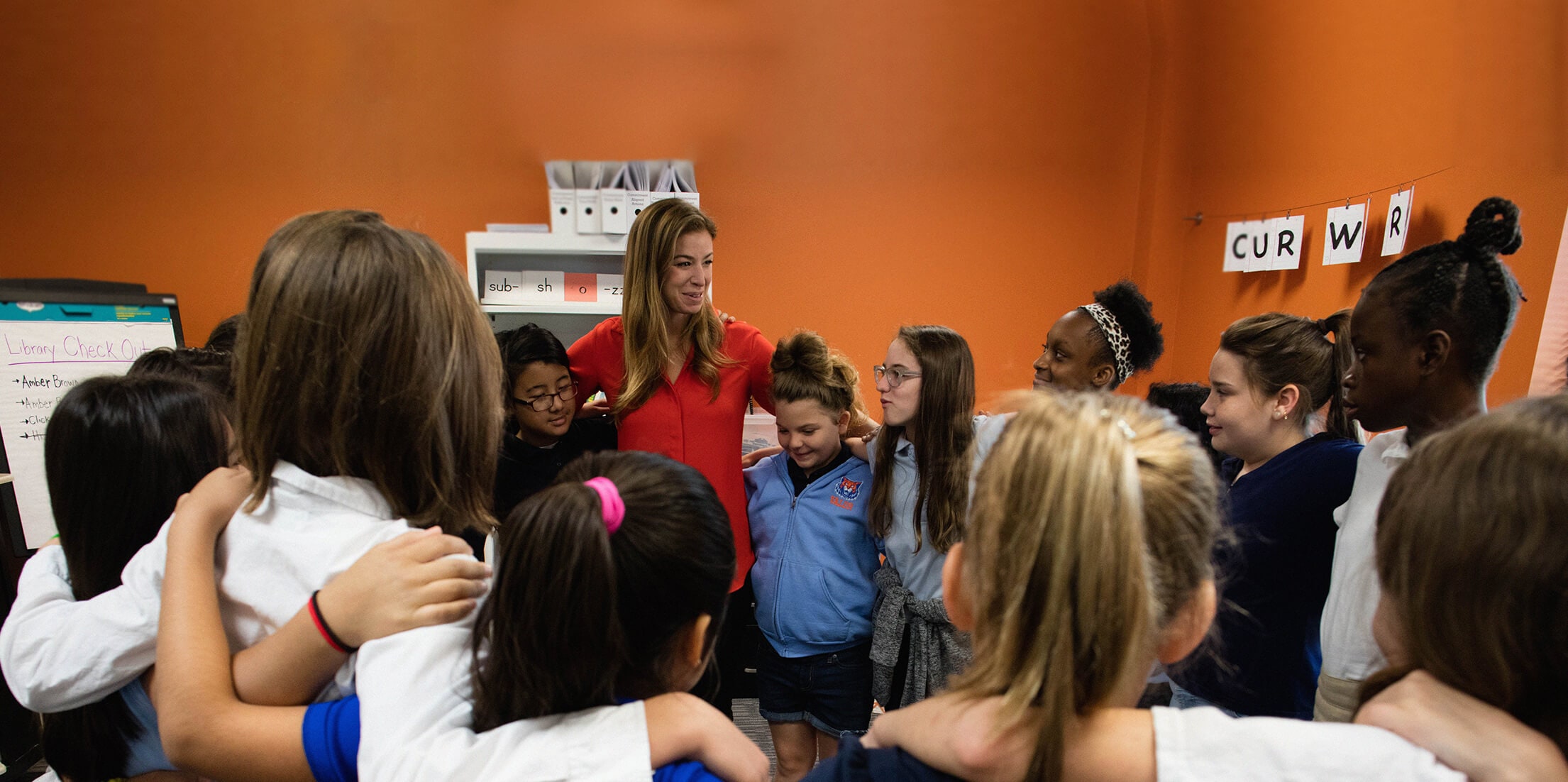 September 19, 2018 | Ms. Tricia Berry’s students come together to close out their weekly Circle practice at Valor Flagship Academy in Nashville, TN. Photograph by John Edmonds