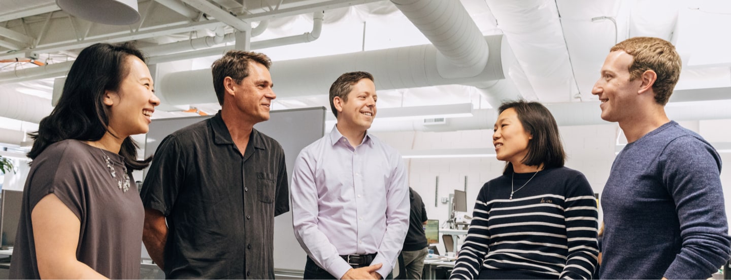 June 15, 2018 | Priscilla Chan and Mark Zuckerberg welcomed Phil Smoot and Jonathan Goldman, who joined Sandra as CZI’s technology leaders.