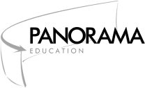 Panorama Education logo, with curved arrow and partition icon indicating a wide view at left (CZI venture investments portfolio).