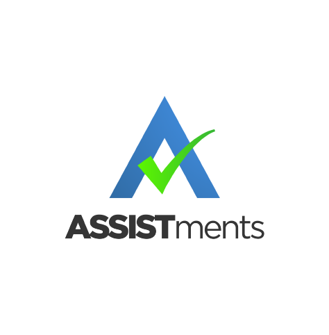 ASSISTments logo, with a large blue letter "A" and green check mark icon at top (CZI Education Resource Library).
