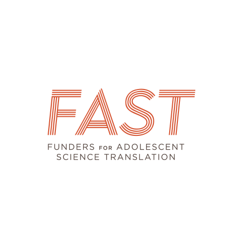 The Funders for Adolescent Science Translation (FAST) logo, with red and black text, and the word "FAST" in large, multi-lined characters at top (CZI Education Resource Library).