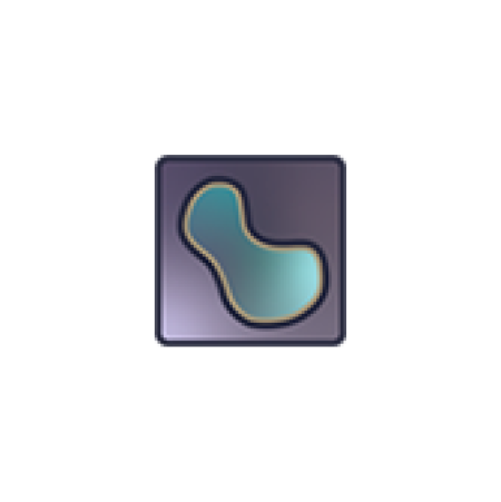 Napari logo of kidney-shaped object on a square background, in shades of cyan on purple.