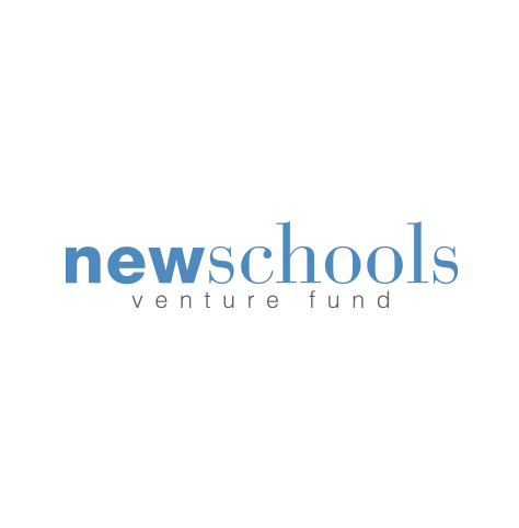 NewSchools Venture Fund logo, with blue and black text (CZI Education Resource Library).