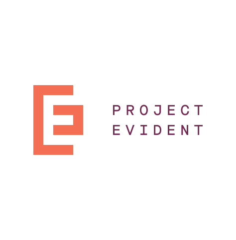 Project Evident logo, with magenta text and stylized orange "E" icon at left (CZI Education Resource Library).