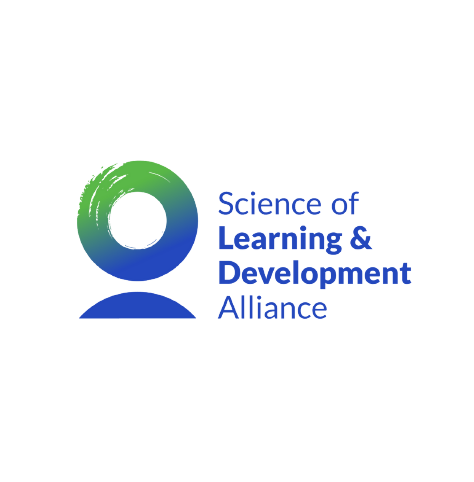 Science of Learning and Development Alliance logo, with blue text on four lines, and a green and blue circle icon at left (CZI Education Resource Library).