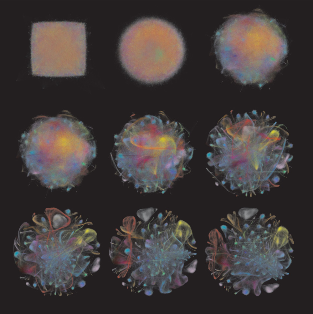 Pediatric Networks for the Human Cell Atlas photo of nine cells (CZI Single-Cell Biology).