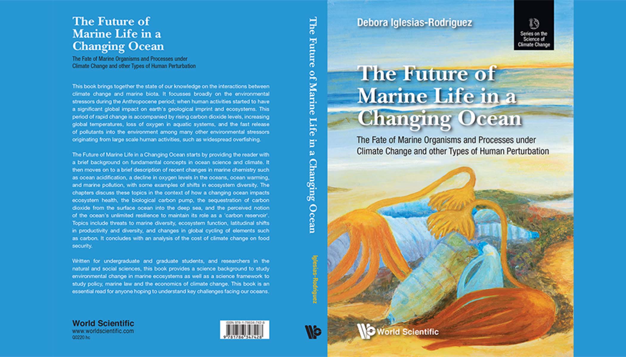Front and back cover of book titled “The Future of Marine Life in a Changing Ocean.”