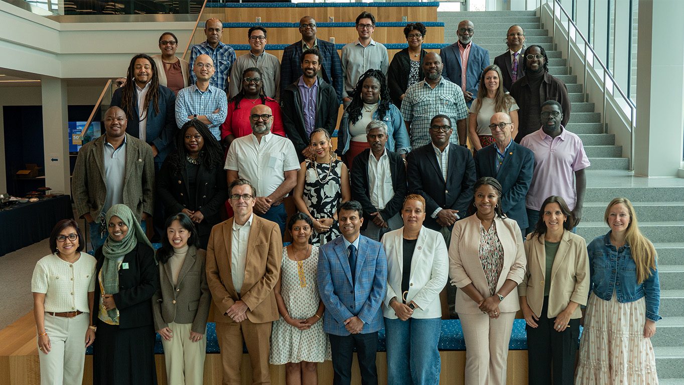 Participants of the Accelerate Precision Health 2025 Grantee Meeting at the Morehouse School of Medicine campus in Atlanta, GA.