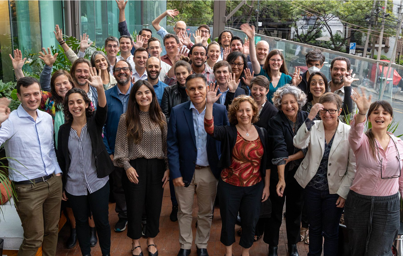 Participants of the Accelerating Science in Latin America Through Increased Access to Biomedical Resources meeting at Trivvu of the W in Mexico City, Mexico.